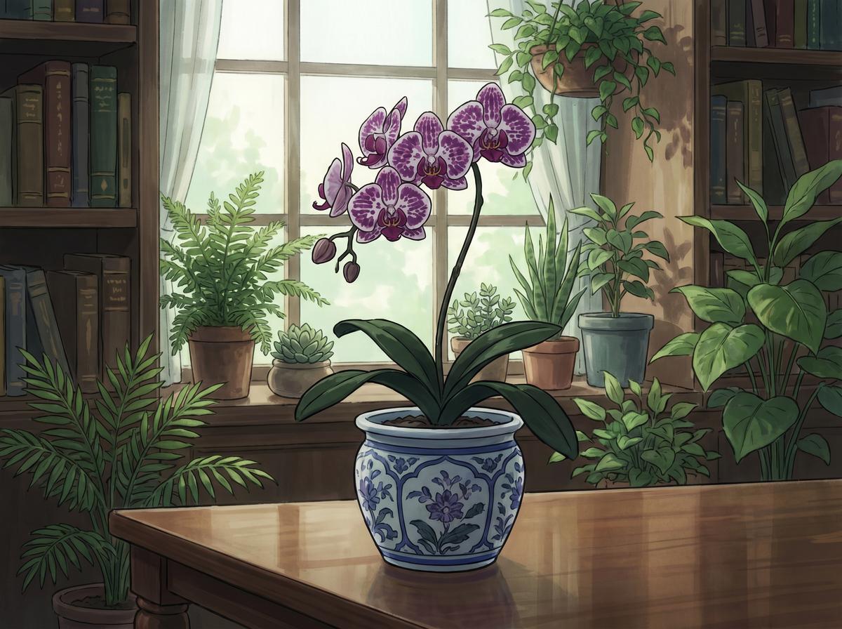 AI换脸植物视频-珍稀兰花养护视频教程